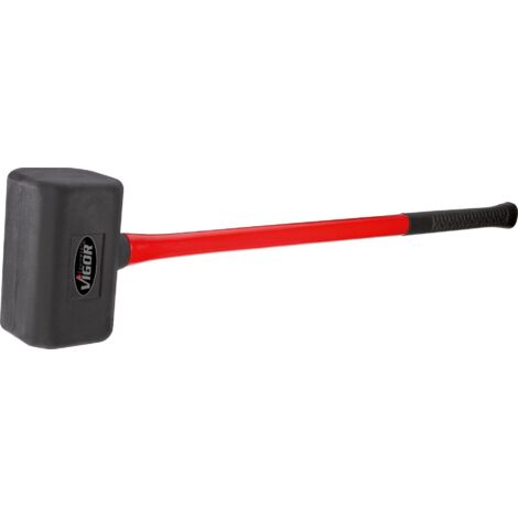 Vigor – Maillet en caoutchouc 5000 g – V2234 – Modèle lourd pour enlever la rouille – Tête remplie de billes en acier
