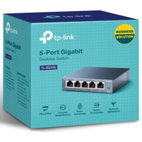 Switch Ethernet TPLINK TLSG105 metal 5 ports RJ45 gigabit au meilleur prix