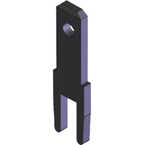 Languette 2.8 x 0.8 mm Vogt Verbindungstechnik 3785c08.68 180 ° non isolé métal 100 pc(s) A585181 (1/3)