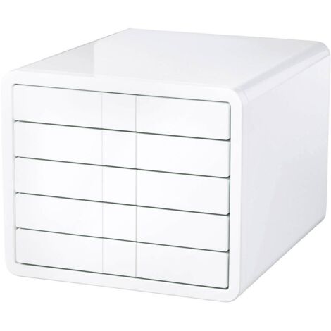 HAN i-BOX 1551-12 Caisson à tiroirs blanc DIN A4, DIN C4 Nombre de tiroirs: 5 (1/7)