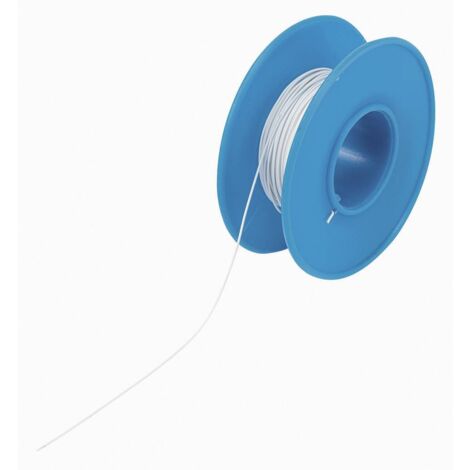 TRU COMPONENTS 1566847 Fil de bobinage Wire Wrap 1 x 0.13 mm² blanc 15 m (1/3)