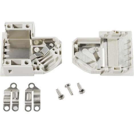 Capot SUB-D 9 pôles TE Connectivity 1393738-1 matière plastique 45 ° gris 1 pc(s) W24111 (1/2)