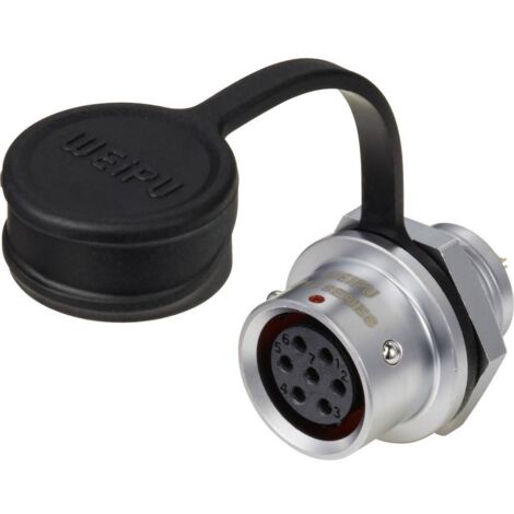 circulaire femelle, droit Ø 12 7 pôles 125 V/AC 5 A IP67 Push-Pull Weipu SF1212/S7 D98176 (1/4)