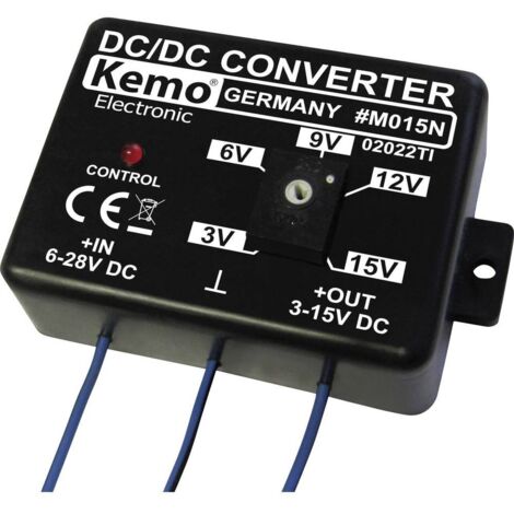 Transformateur de tension 6-28 V/DC – Courant de sortie 1.5 A – Kit monté – M015N – Kemo (1/3)