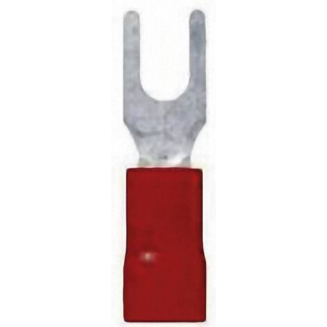 Cosse à fourche LAPP L-RA 4F 63105050 Ø du trou: 4.3 mm 0.50 mm² 1.50 mm² M4 partiellement isolé rouge 100 pc(s) (1/3)