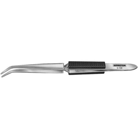 BERNSTEIN Tools for Electronics 5-156 Pince brucelle de soudage plate, ronde, courbée 160 mm (1/2)
