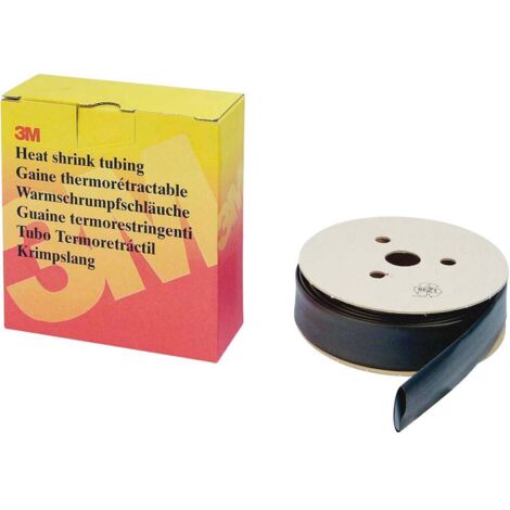 3M 7000099151 Gaine thermorétractable jaune 18 mm 6 mm Taux de retreint:3:1 15 m A035532 (1/2)