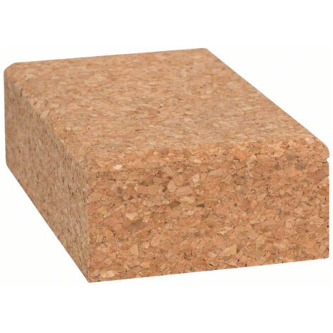 Cale de ponçage, longueur x largeur 80 x 120 mm, cale de ponçage en liège, petite Bosch Accessories 2607000637 N/A
