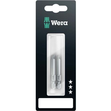 Embout Torx T 15 Wera 05073721001 Acier à outils allié, extra-rigide Forme (embouts): F 6.3 2 pc(s) C94749 (1/2)