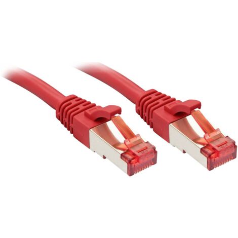 LINDY 47733 RJ45 Câble réseau, câble patch CAT 6 S/FTP 1.50 m rouge 1 pc(