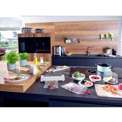 Leifheit 03280 Vacu Power 100 Emballeuse sous vide (l x H x P) 378 x 66 x 103 mm