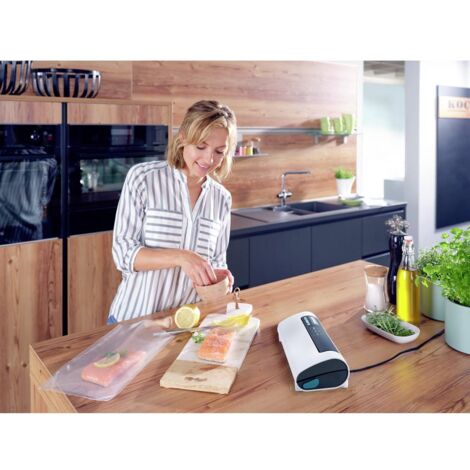 Leifheit 03280 Vacu Power 100 Emballeuse sous vide (l x H x P) 378 x 66 x 103 mm
