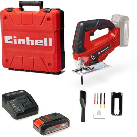 [Ancienne version] Einhell Scie sauteuse sans fil TC-JS 18 Li Kit - PXC (18V, 3 lames bois et 2 lames à métaux incluses) Livré avec Batterie 2,5Ah et Chargeur (1/5)