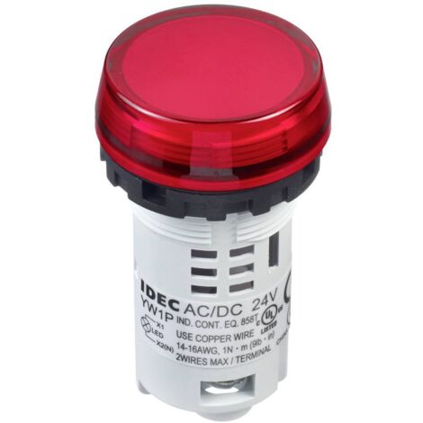 Idec Voyant lumineux blanc, rouge 24 V/AC, 24 V/DC 1 pc(s) S113942 (1/2)