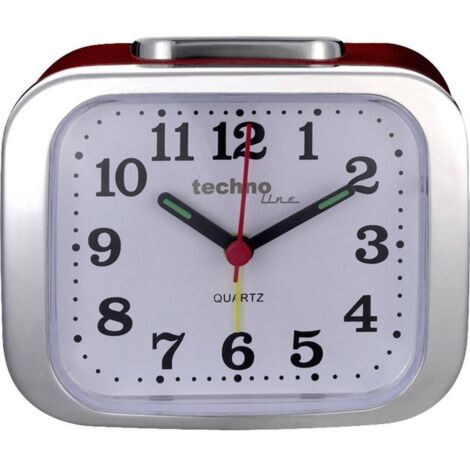 Techno Line Model XL rot à quartz Réveil rouge Heures de réveil 1 1 minuterie S822631