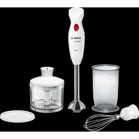 Bosch Haushalt MSM24500 Mixeur plongeant 400 W avec embout hâchoir blanc X960532