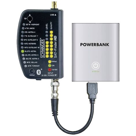 Schwaiger Sat Finder Hd Powerbank Pointeur Satellite