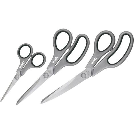 kwb 21595 Ciseaux de cuisine gauchers, droitiers noir