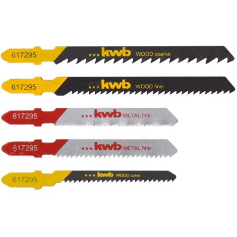 kwb 617295 SET de lames de scie sauteuse pour le bois et le métal 5 pc(s) (1/4)