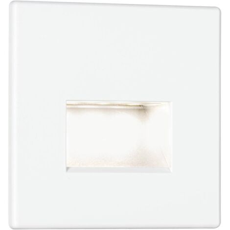 Applique à LED encastrable Paulmann Wand EBL Edge 93093 LED blanc mat S864372