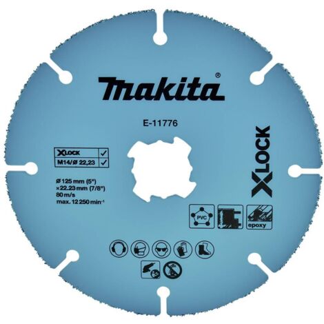 Makita – Disque à lamelles diamant 125mm – Carbure de tungstène pour découpe précise – Système X Lock – E11776 (1/4)