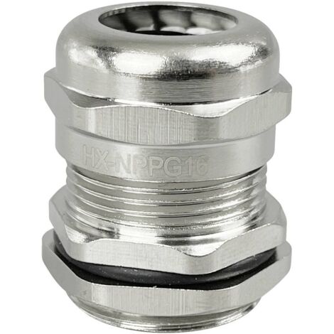 TRU COMPONENTS TC-10302884 Presse-étoupe PG16 laiton (nickelé) métal 1 pc(s) S434592 (1/2)