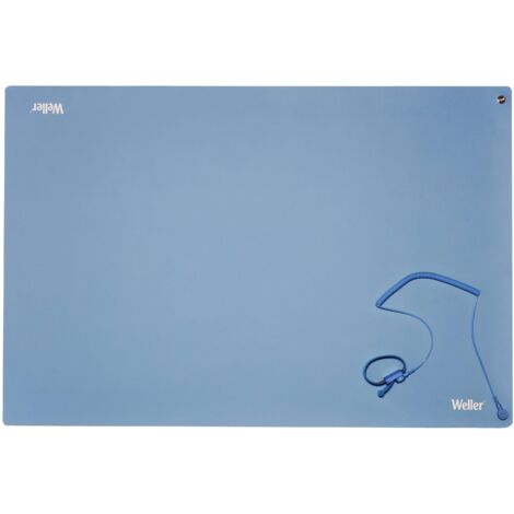 T0051403499 | Weller Blue ESD-Safe Mat Anti-Static Workstation, 900 Mm X 600 Mm X 2 Mm | RS