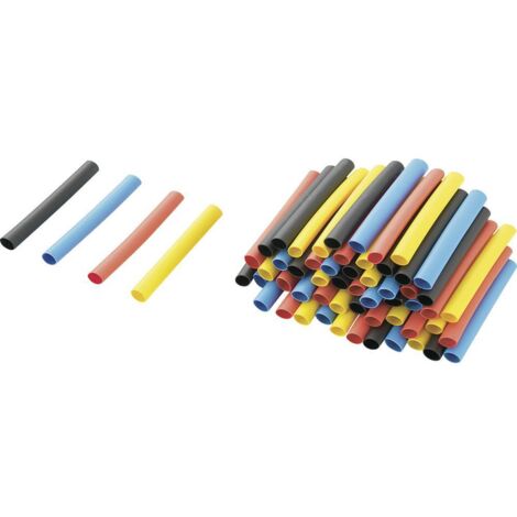 Tru Components Assortiment De Gaines Thermorétractables Standard  100 X Gaine Thermoretrac 9385977