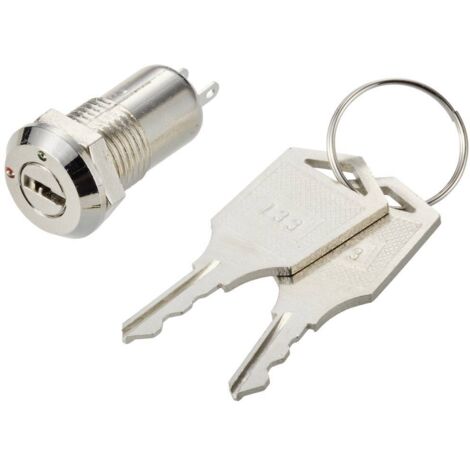 TRU COMPONENTS 754102 S1091 B Commutateur à clé 30 V 1 A 1 x Off/On 1 x 90 ° 1 pc(s) (1/4)