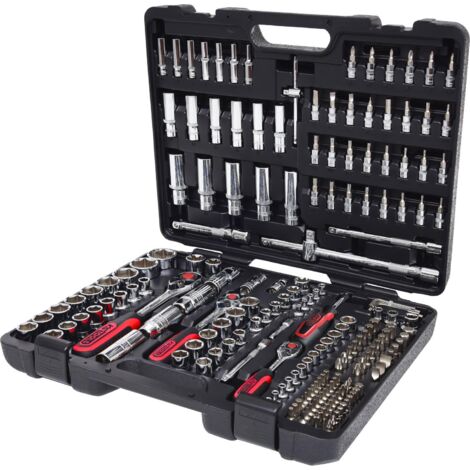 Kstools – Coffret multi-outils 195 pièces – Acier chrome-vanadium – Angle de reprise 5° – Dents 72 – Boîtier plastique robuste - X962712