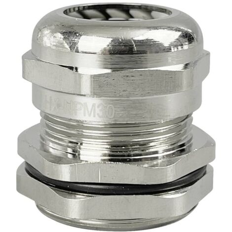 TRU COMPONENTS TC-10302844 Presse-étoupe M30 laiton (nickelé) métal 1 pc(s) S434992