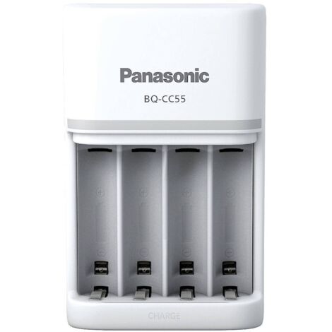 Panasonic BQ-CC55 Chargeur Blanc pour Piles AA AAA (1/5)