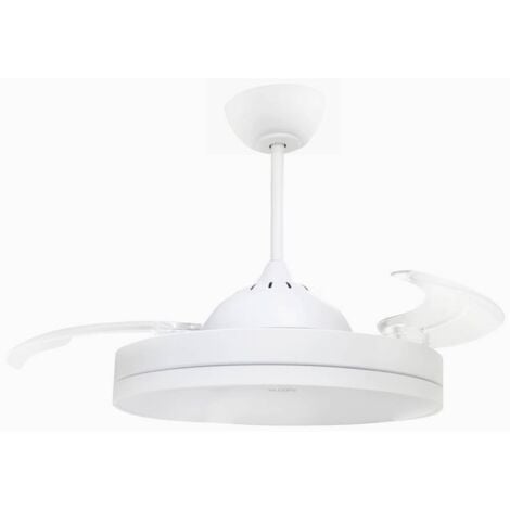 Sygonix Ventilateur de plafond 36 W (Ø x H) 480 mm x 400 mm blanc