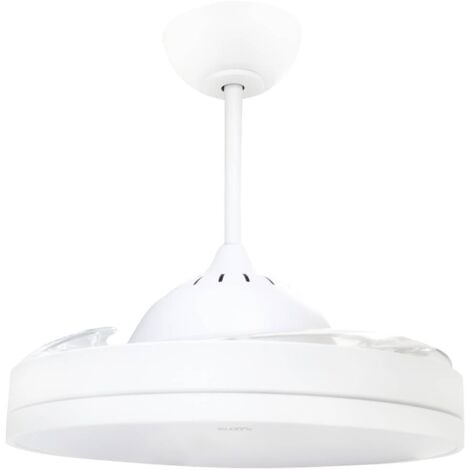 Sygonix Ventilateur de plafond 36 W (Ø x H) 480 mm x 400 mm blanc