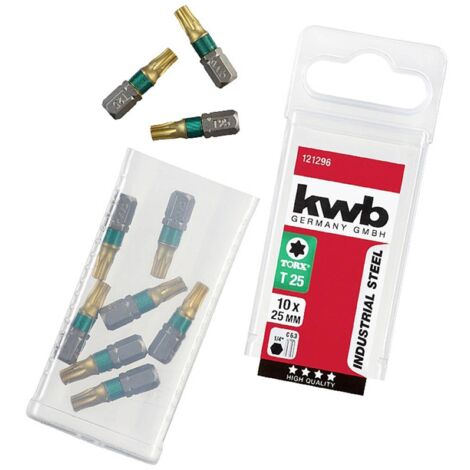 kwb 124296 Embout TX T 25 Titane C 6.3 10 pc(s) X993702 (1/5)