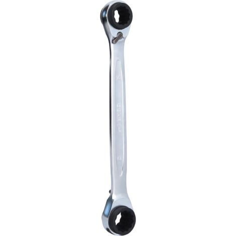 Kstools – Clé polygonale à cliquet 4 en 1 – 72 dents – Acier chrome-vanadium – Longueur 230 mm – Pour espaces restreints