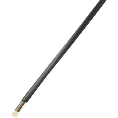 Câble téléphone TRU COMPONENTS FLAT/CCA 1564535 6 x 0.08 mm² noir 50 m (1/2)
