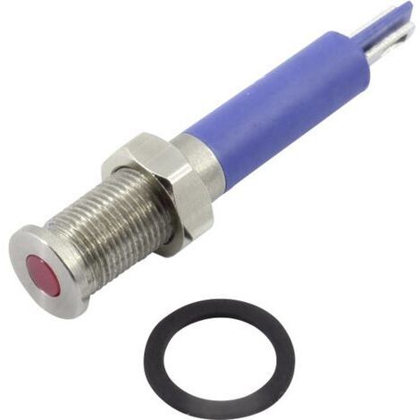 TRU COMPONENTS 1605955 Voyant de signalisation LED rouge 12 V DC/AC 80 mcd (1/3)