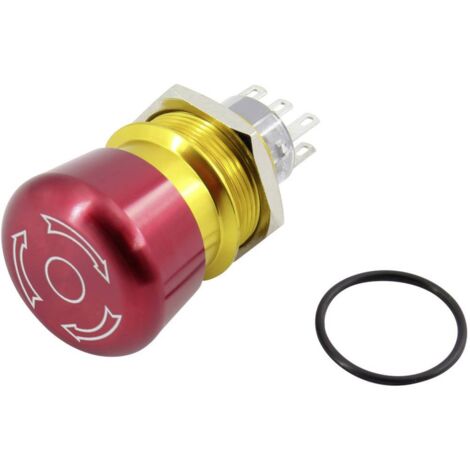Arrêt d'urgence TRU COMPONENTS TC-GQ22-A-22TSB203 1602511 250 V 5 A 2 inverseurs (RT) IP65 1 pc(s) (1/3)