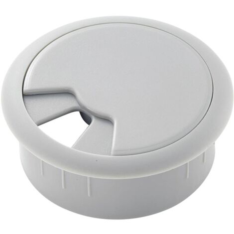Passe-câbles TRU COMPONENTS WP50BK 452610-GY pour plan de travail ABS gris 1 pc(s) S470581 (1/2)