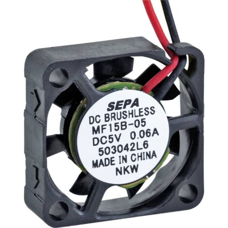 SEPA MF15B05 Ventilateur axial 5 V/DC 0.7 m³/h (L x l x H) 15 x 15 x 4.5 mm X811691 (1/2)