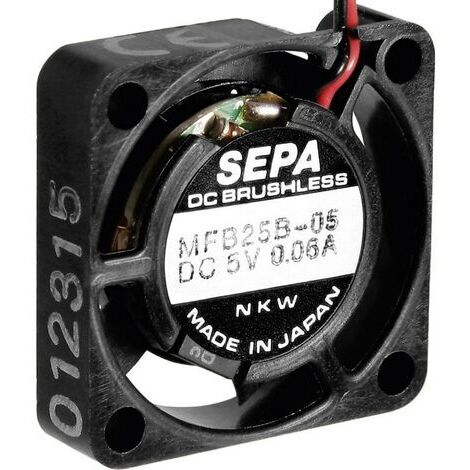 SEPA MFB25B05 Ventilateur axial 5 V/DC 23 l/min (L x l x H) 25 x 25 x 6.5 mm X811611 (1/2)