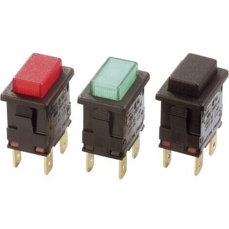 Arcolectric (Bulgin Ltd.) H8353ABNAA H8353ABNAA Interrupteur à pression 230 V/AC 16 A 2 x Off/On à accrochage rouge 1 pc(s) D77398 (1/5)