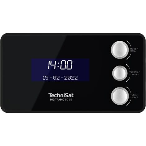 TechniSat DIGITRADIO 50 SE Radio-réveil DAB, DAB+, FM fonction réveil noir X570592 (1/5)