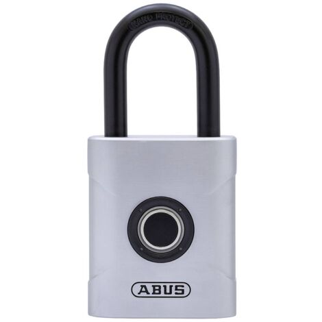 ABUS ABVS62581 Cadenas 50 mm argent serrure à empreinte digitale