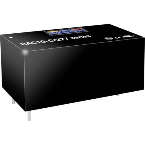 RECOM RAC10-15SC/277 Alimentation CA/CC pour circuits imprimés 15 V 10 W Y244682 (1/2)