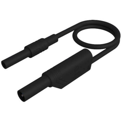 SKS Hirschmann MAL S WS-B 100/2,5 sw Cordon de mesure de sécurité prise de sécurité 4 mm prise de sécurité 4 mm, empilable 100 cm noir 1 pc(s) X597392 (1/2)
