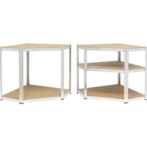 Module d'angle pour étagère de stockage TOOLCRAFT KPW77 175 kg (l x H x P) 700 x 1800 x 700 mm métal, MDF galvanisé, ar