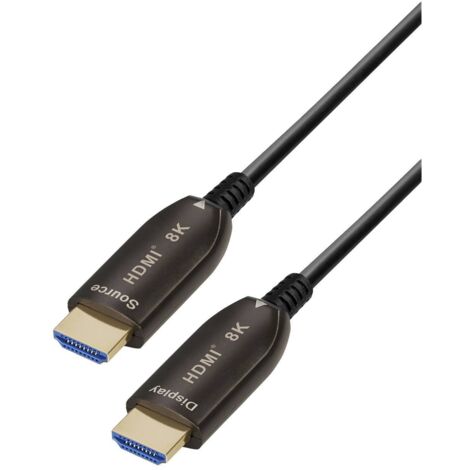 Câble de raccordement Maxtrack HDMI Fiche mâle HDMI-A, Fiche mâle HDMI-A 20.00 m noir C 507-20 ML 8K UHD Câble HDMI (1/3)