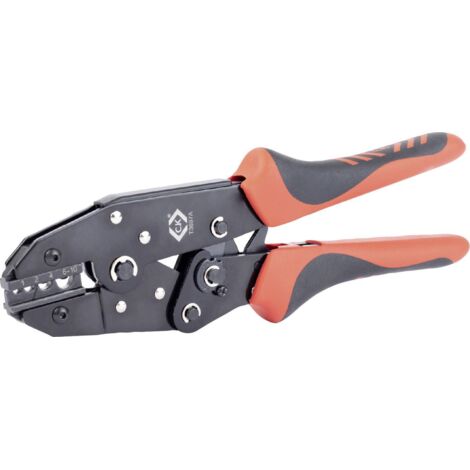 C.K T3697A Pince à sertir pour connecteurs de câbles non-isolés 1 à 10 mm² S221122 (1/4)